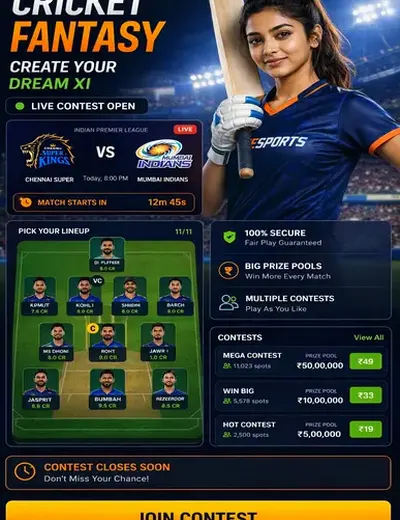 GxLucky (lucky spin win cash india) fantasy cricket & matchday visual 3